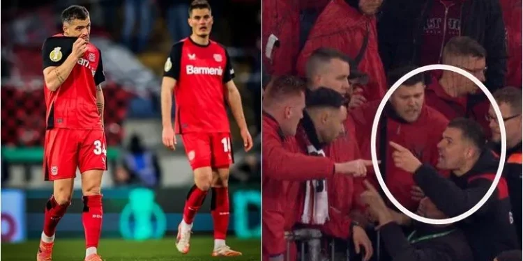 Granit Xhaka përplaset me tifozët pas eleminimit nga skuadra e kategorisë së tretë