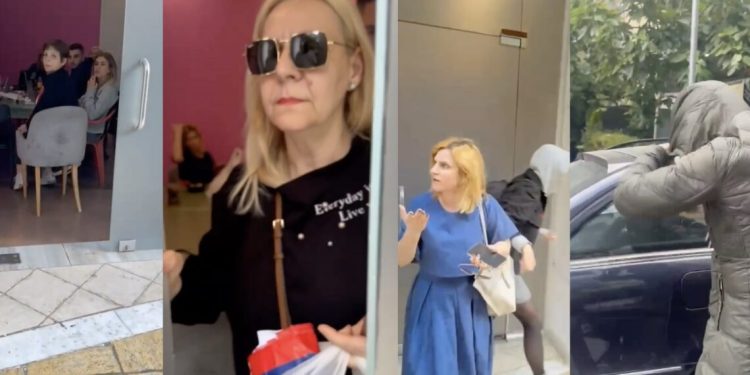 (Video) Shikoni si ikin me vrap patronazhistët nga zyra elektorale Tiranë